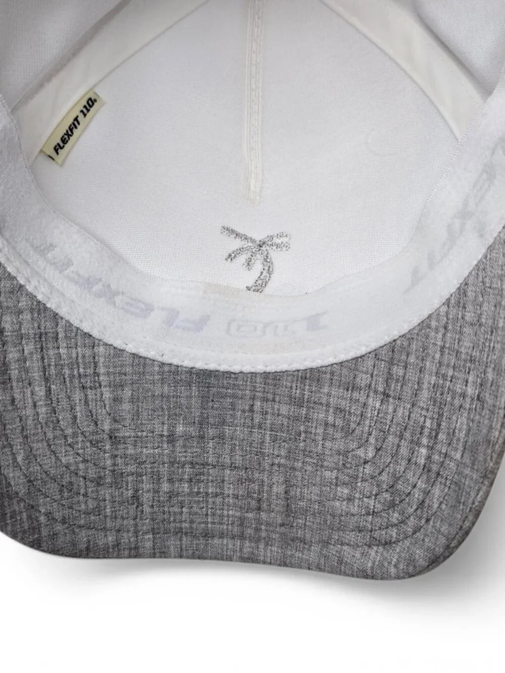 Travis Mathew One Ten Flexfit Tech Snapback Golf Cap Unisex Grey White OS